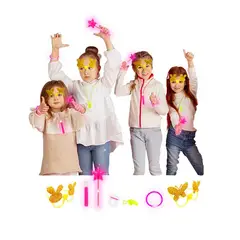 GENERICO - Cotillón para 4 NIÑAS Año Nuevo, 24 pzas