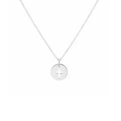 SANTORAL - Collar Cruz Mini - Plata