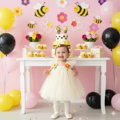 GENERICO - VESTIDO PARA NIÑA BEBE DE ABEJITA CHIQUITITA