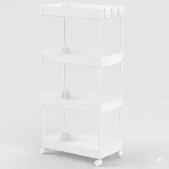 GENERICO - CARRITO ORGANIZADOR 4 NIVELES - COLOR BLANCO