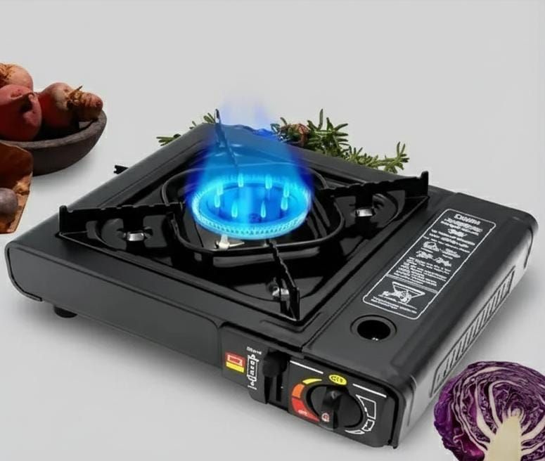 HORNILLA DE COCINA PORTATIL CAMPING A GAS - COLOR BLANCO