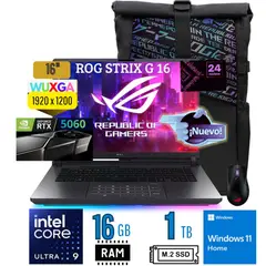 ASUS - Laptop ASUS,ROG STRIX G16,intel Core u9 275HX , Ram 16GB, SSD 1TB.,16" WUXGA (90NR0LJ1-M000K0)