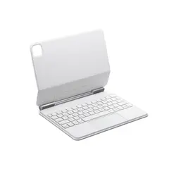 OEM - Teclado Premium para iPad 11 A16 2025 y iPad 10 A14 / Magic keyboard folio blanco