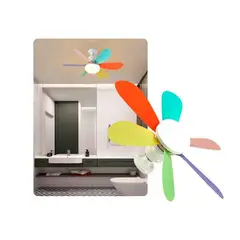 CUBULL - Foco Ventilador LED 3 Temperaturas + Control a Distancia