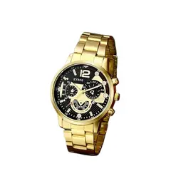 GENERICO - Reloj de caballero en acero con caja o estuche