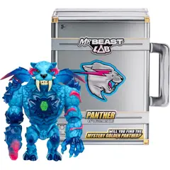 MR BEAST - Maletin MrBeast Lab - Pantera Coleccionable Azul o Dorada