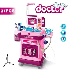 GENERICO - Set de Doctora Rosado con 37 Piezas Con Luces y Sonidos