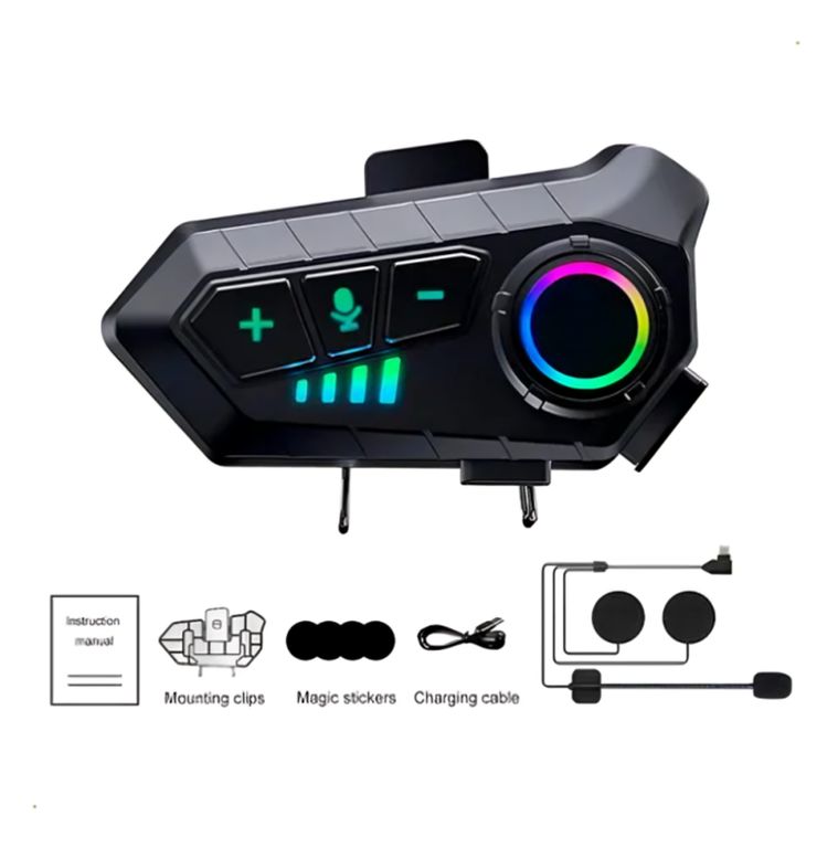 Audifono Para Moto Bluetooth Con Microfono Auricular Casco Moto