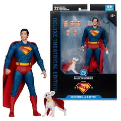 MCFARLANE TOYS - DC Multiverse Superman & Krypto Pelicula 2025 Deluxe Theatrical Edition