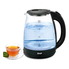 RAFF - JARRA CALENTADORA ELÉCTRICA DE LUJO DE 2 LITROS RAF VIDRIO R.7201B