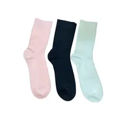 MINTANA - PACK 3 MEDIAS SIN COSTURA LARGAS ALGODON HILO MUJER