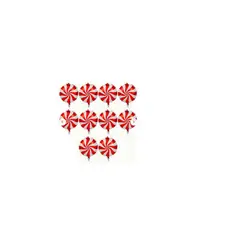 GENERICO - Globo de Viento Navideño 18 Rayado Rojo y Blanco