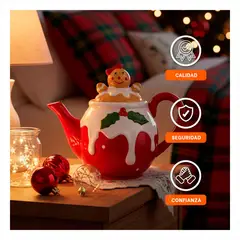 RYBIU IMPORT - Tetera de Jengibre para Infusión en Cocina Hogar de Rojo