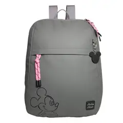 DISNEY CLASICOS - Mochila Casual Mujer Mickey Mouse Disney Gray Limited Edition