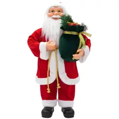 GENERICO - Muñeco Decorativo Papá Noel Clásico con Saco de Regalos