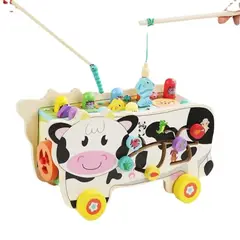 GENERICO - Juguete Didáctico Vaquita Multijuego 8 en 1 Premiun