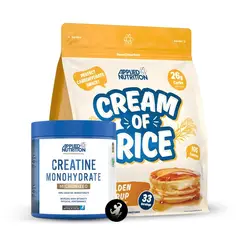 Applied Nutrition - Crema de arroz 1 kg Golden Syrup + Creatina Monohidratada 250 grs