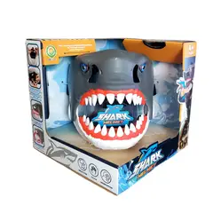 GENERICO - Máscara de Tiburón con Luces y Sonido Shark Helmet