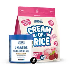 Applied Nutrition - Crema de arroz 1 kg Raspberry Ripple + Creatina Monohidratada 250 grs