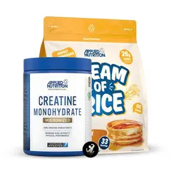 APPLIED NUTRITION - Crema de arroz 1 kg Toffee Biscuit + Creatina monohidratada 500 grs