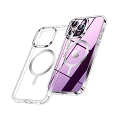 GENERICO - Case transparente para iPhone 14 Pro Max con MagSafe