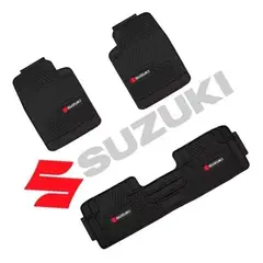 GENERICO - Piso De Jebe PVC Universal 3 Piezas Auto Camioneta Suzuki