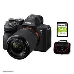 SONY - Cámara Alpha a7 IV Full Frame Mirrorless + Lente 28-70mm + Kit Básico