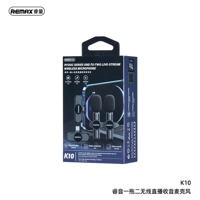 MICROFON0 INALAMBRICO SOLAPERO K10 REMAX, TIPO C