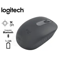 LOGITECH - MOUSE M196 BLUETOOTH BLACK
