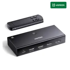 UGREEN - Conmutador Splitter Switch 3en1 HDMI 2.1 4K 60Hz Dolby AC