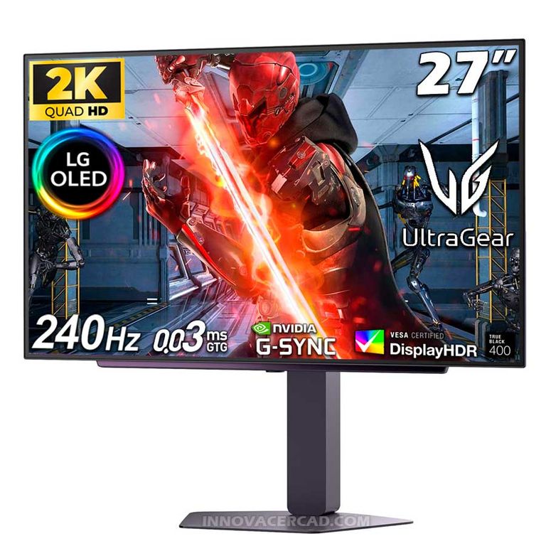 Monitor UltraGear XG7 27GX704A-B 27 OLED QHD 003ms G-Sync FreeSync Premium Pivot