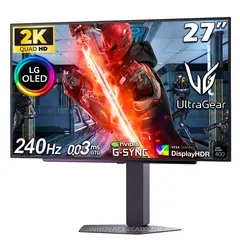 LG - Monitor UltraGear XG7 27GX704A-B 27 OLED QHD 003ms G-Sync FreeSync Premium Pivot