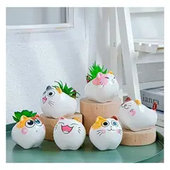 GENERICO - MACETAS DE CERAMICA CON FORMA DE GATITO