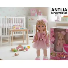 GENERICO - Muñeca Cielo Bonita Inteligente - Interactiva Musical y Chat de Voz CAMINA Y MUEVE SUS BRAZOS