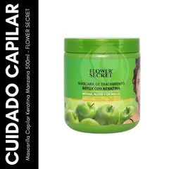 GENERICO - Mascarilla Capilar Keratina Manzana 500ml - FLOWER SECRET