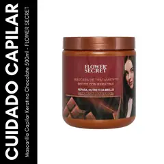 GENERICO - Mascarilla Capilar Keratina Chocolate 500ml - FLOWER SECRET