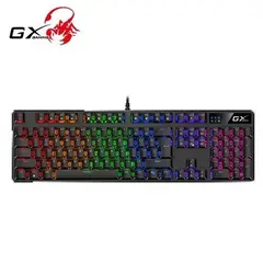 GENIUS GX - TECLADO SCORPION K12 GAMING RGB LED MECHANICAL USB AI BROWN SWITCH BLACK