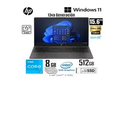 HP - LAPTOP 250 G10 INTEL CORE I3-1315U 8GB RAM 512GB SSD 15.6' HD WIN 11