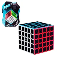 GENERICO - Cubo Mágico Rubik 5x5 Fibra de Carbono