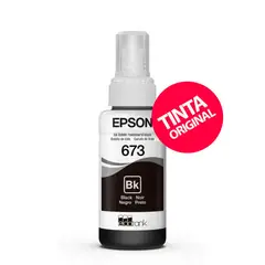 EPSON - Tinta 673 Negra Original para EcoTank L805 / L850 / L1800