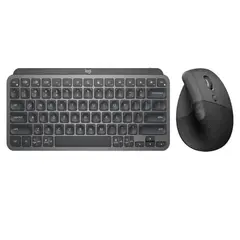 LOGITECH - Kit Teclado y Mouse Mx Keys Mini + Lift Vertical Negro