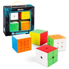 GENERICO - Set 4 Cubos Mágicos Rubik