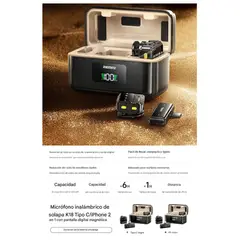 REMAX - MICROFON0 INALAMBRICO SOLAPERO K18 2025 REMAX, TIPO C