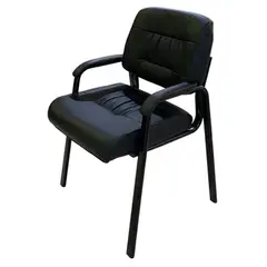 TEMEL - Silla Fija IM-LUKA Silla de visita color negro
