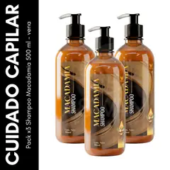 GENERICO - Pack x3 Shampoo Macadamia 500 ml - vena