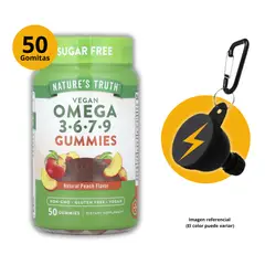 NATURE'S TRUTH - OMEGA 3, 6, 7, 9 - 50 GOMITAS VEGANAS + PORTASUPLEMENTOS