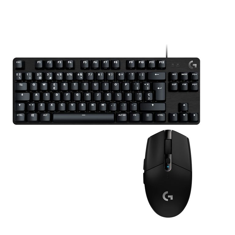 Teclado G413 Tkl Y Mouse G305 Inalambrico Negro Negro