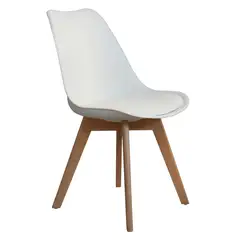 TEMEL - Silla Vintage Blanco TEMEL-3137 Estilo y Comodidad para Cualquier Espacio