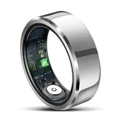 GENERICO - Smart Ring Anillo Inteligente de Salud y Deporte Talla #9 Color Plata