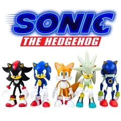 GENERICO - Juguete Set de Figuras Coleccionables Sonic 5 Personajes